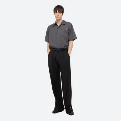 Helmut Lang Zip Double-pleated Trousers In Black