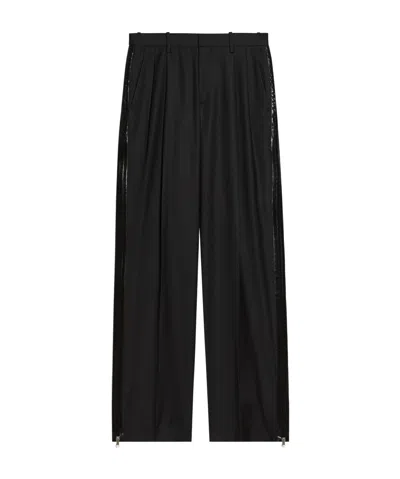 Helmut Lang Zip Double-pleated Trousers In Black