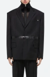 Helmut Lang Men's Zip Driver Blazer In Black - 001