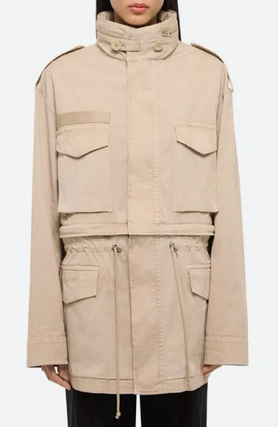 Helmut Lang Convertible Field Jacket In Desert Sand