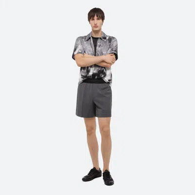 Helmut Lang Zip Scribble Shirt In Black