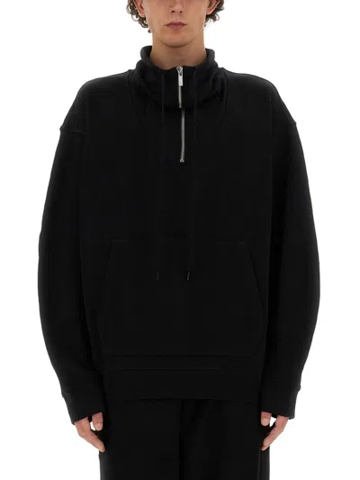Helmut Lang Zip-up Sweatshirt In Black