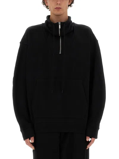 Helmut Lang Zip-up Sweatshirt In Black