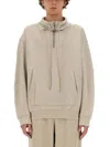 Helmut Lang Zip Sweatshirt. In Grey