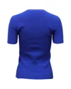 Helmut Lang Zip Tee In Royal Blue Polyester In Blue