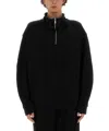 Helmut Lang Zip-up Sweatshirt In Black