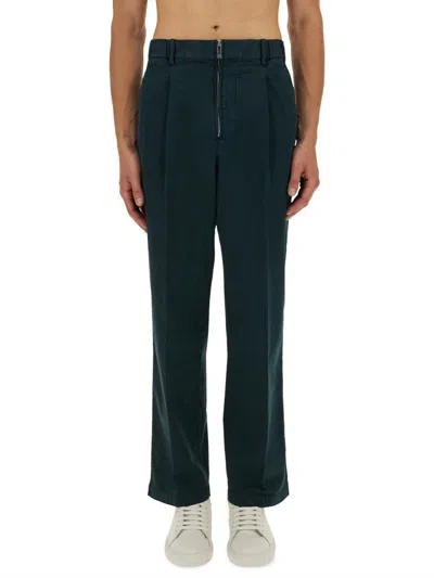Helmut Lang Cotton-elastane Cargo Pants In Blue