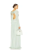 Helsa Aesther Jersey Dress In Seafoam In Green