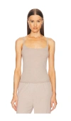 Helsa Alanna Knit Top In Taupe