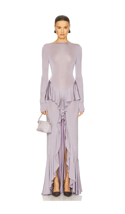 Helsa Amala Jersey Dress In Lavender