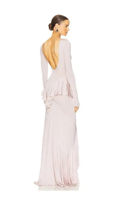 Helsa Amala Jersey Dress In Dusty Rose