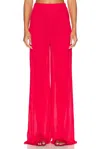 Helsa Arlena Knit Pant In Red