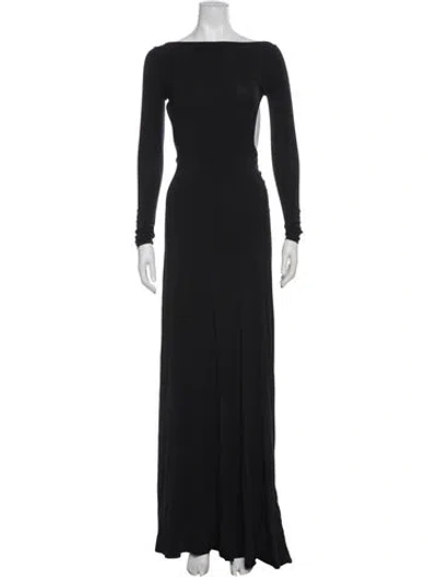 Pre-owned Helsa Bateau Neckline Long Dress W/ Tags In Gray