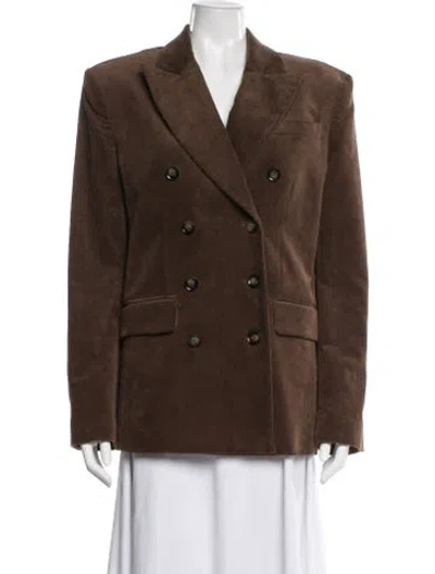 Pre-owned Helsa Blazer In Brown