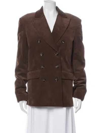 Pre-owned Helsa Blazer In Brown