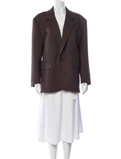 Pre-owned Helsa Blazer In Brown