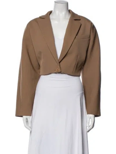 Pre-owned Helsa Blazer In Brown