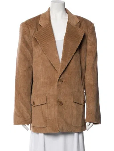 Pre-owned Helsa Blazer In Brown