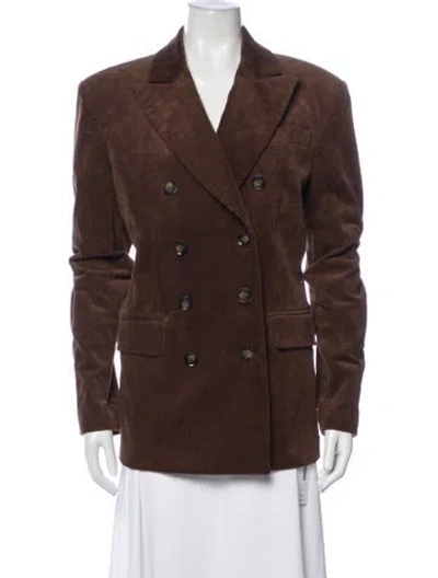 Pre-owned Helsa Blazer In Brown