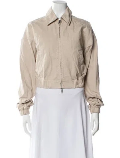 Pre-owned Helsa Bomber Jacket In Neutral