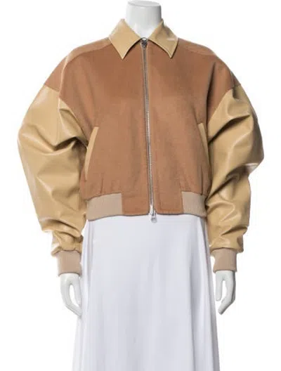 Pre-owned Helsa Bomber Jacket In Neutrals