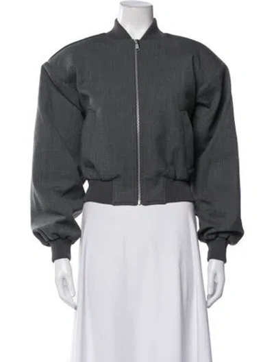 Pre-owned Helsa Bomber Jacket W/ Tags In Grey