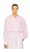 Helsa Bubble Shirt In Pink