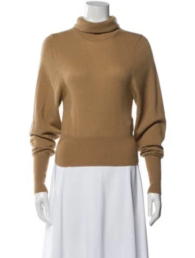 Pre-owned Helsa Cashmere Turtleneck Sweater In Neutral