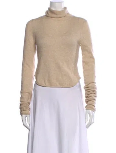 Pre-owned Helsa Cashmere Turtleneck Sweater In Neutral