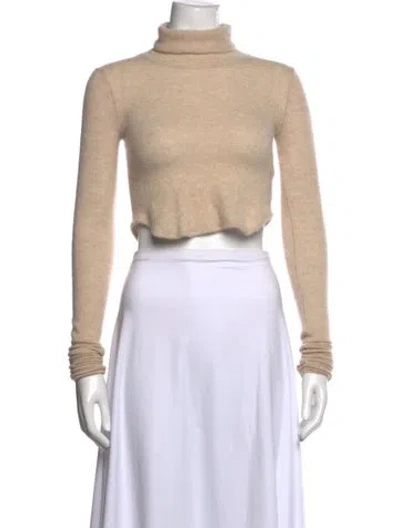 Pre-owned Helsa Cashmere Turtleneck Sweater In Neutral