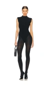 Helsa Cassidy Knit Bodysuit In 블랙