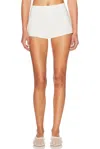 Helsa Washed Linen Micro Short