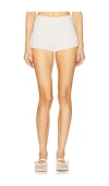 Helsa Washed Linen Micro Short
