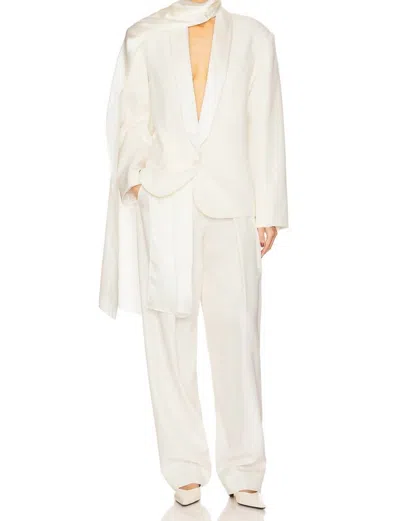 Helsa Chal Shawl In Cream In White