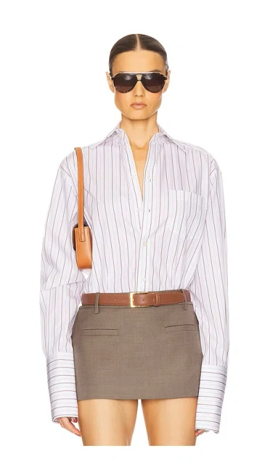 Helsa Classic Fit Stripe Poplin Shirt