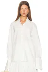 Helsa Classic Oversized Shirt In White