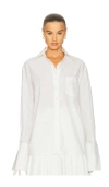 Helsa Classic Oversized Shirt In White
