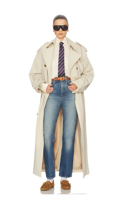Helsa Classic Oversized Trench In Neutral
