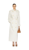 Helsa Classic Oversized Trench In Ivory