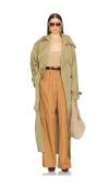 Helsa Classic Oversized Trench In Olive