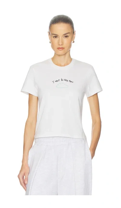 Helsa Cloud Graphic Tee In White