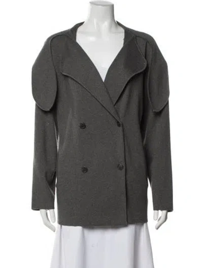 Pre-owned Helsa Coat In Gray