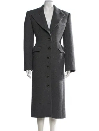 Pre-owned Helsa Coat In Grey