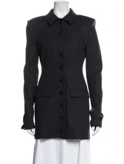 Pre-owned Helsa Coat In Grey