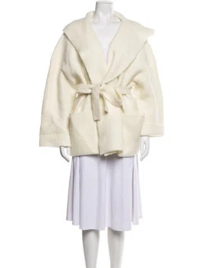 Pre-owned Helsa Coat In Neutral