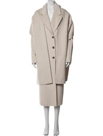 Pre-owned Helsa Coat In Neutrals