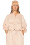 Helsa Cotton Twill Anorak In Pink