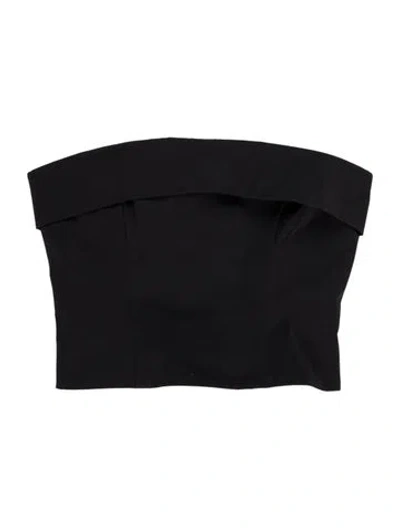 Pre-owned Helsa Crew Neck Sleeveless Top In Black