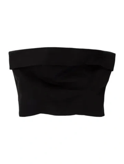Pre-owned Helsa Crew Neck Sleeveless Top In Black
