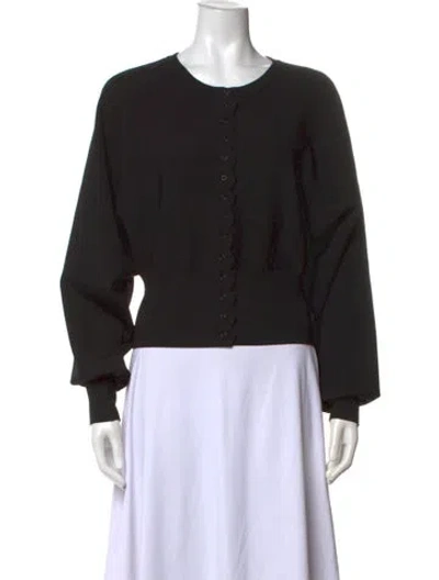 Pre-owned Helsa Crew Neck Sweater In Black